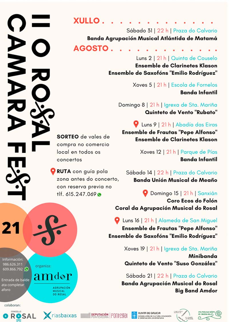 O festival volve a sortear a pandemia con 12 concertos en lugares icónicos do municipio